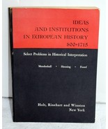 Ideas &amp; Institutions In European History 800-1715 ~ Mendenlhall 1965 Sof... - €8,52 EUR