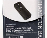 Hampton Bay 98101 Universal Basic On/Off Ceiling Fan Remote Control Damp... - £18.86 GBP