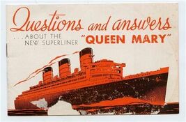 Questions and Answers About the New Superliner Queen Mary Booklet 1936 C... - $11.88