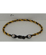 Pittsburgh Steelers Twisted Sport Titanium Rope Necklace 20&quot; NFL Football - $293.71 MXN