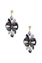 New Acetate Rhinestone Flower Dangle Earring - €7,97 EUR