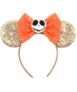 Disney Mickey Not So Scary Minnie Mouse Ears Jack Skellington Halloween ... - £8.60 GBP