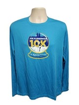 2018 NYRR Joe Kleinerman Central Park 10K Run Adult L Blue Long Sleeve Jersey - £15.27 GBP