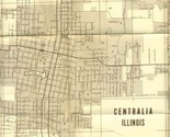Centralia Illinois Map Rod Snow Insurance &amp; Real Estate 1991 - £11.66 GBP