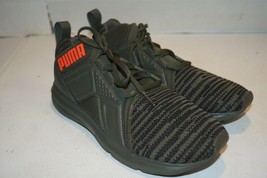 Puma Youth Kids Dark Green Enzo Bold Knit Jr Shoes Sneakers Size 5.5c - $24.74