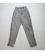 Vintage 80s 90s Streetwear Womens 24 Distressed Pleated Tapered Leg Jean... - €25,90 EUR