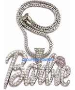 Barbie Necklace New Iced Out Pendant Style Chain Assorted Sizes - $14.95+