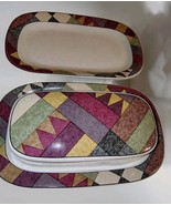 Studio Nova Palm Desert Covered Butter Dish &amp; Bread Dish Ceramic 8&quot;X 5.5&quot; - $538.72 MXN