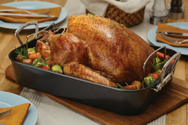 Nonstick Roaster with Rack, 15-Inch x 11-Inch, Gray - $49.00