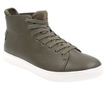 Kingside Men High Top Sneakers William Size US 8M Olive Faux Leather - $28.71