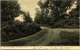  Car On Road to Coldwater Creek Michigan MI 1908 DB Postcard L2 - £4.63 GBP