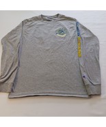 Champion Authentic University of Delaware Men&#39;s Gray T-Shirt Long Sleeve... - $20.78