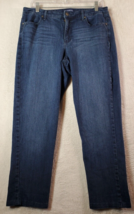Bandolino Jeans Womens Size 10 Blue Denim Cotton Pockets Straight Leg Flat Front - £6.66 GBP