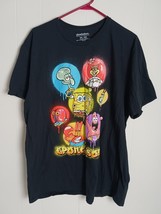 SPONGEBOB SQUARE PANTS T SHIRT MENS 2XL XXL BLACK - $222.30 MXN