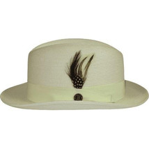 Men Bruno Capelo Summer Spring Soft Straw Style Hat Godfather GF209 Ivory Cream - £43.39 GBP