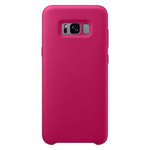 For Samsung S8 Liquid Silicone Gel Rubber Shockproof Case HOT PINK - £4.58 GBP