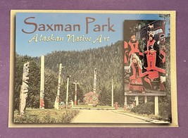 Vintage Saxman Park Alaskan Native Art Postcard “Alaska Joe” Original - £1.84 GBP