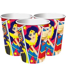 DC Super Hero Girls Paper Cups Birthday Party Supplies 8 Per Package 9 oz New - $4.49
