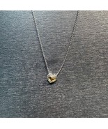 David Yurman Cookie Heart Necklace .925 Sterling Silver &amp; 18K/750 - $494.98