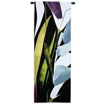 60x21 BLUE MYSTERY II Floral Nature Contemporary Tapestry Wall Hanging - $123.75