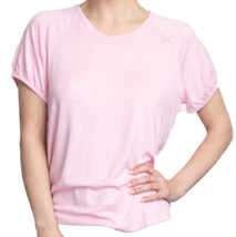 Muk Luks Womens Solid Shirt Sleeve Top Size X-Large Color Pink - £24.99 GBP