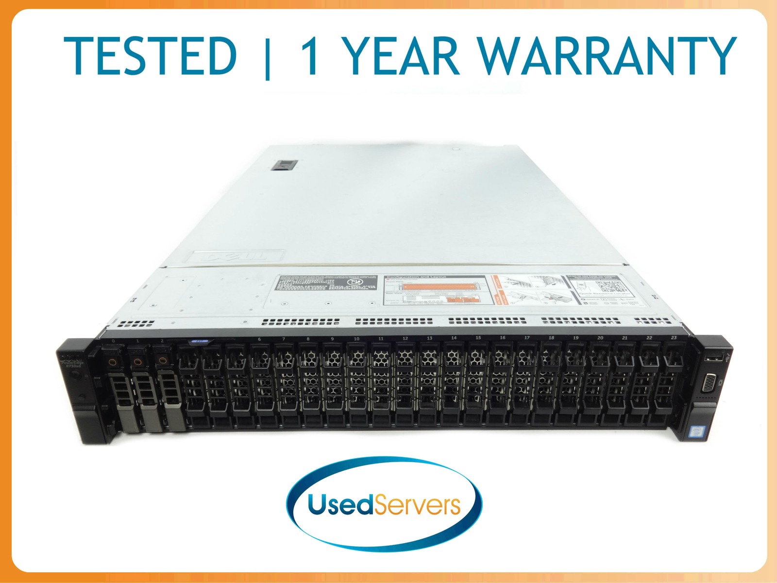 Poweredge R730XD 2x2640v4 2.4GHZ=20cores 64GB 3x1.8TB 12G SAS H730 - $454.90