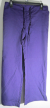 MED+WEAR Womens Purple Scrub Pants Pockets Medical Uniform Sz Small - £7.86 GBP