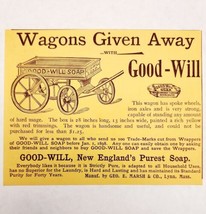 Good Will Soap Wagon Giveaway 1897 Advertisement Victorian Detergent ADBN1qqq - £15.75 GBP