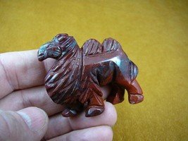 (Y-CAM-709) Camel Camels Red Tan Jasper Gem Stone Gemstone Figurine Dromedary - £18.45 GBP