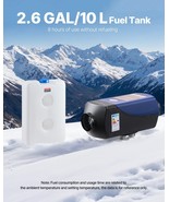 VEVOR Diesel Heater Portable Diesel Air Heater 8KW DC 12V/24V 2.6 Gal La... - $135.49