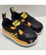 Nike Max 90 Crib SE (CB) Size 3C Black &amp; Opti Yellow Bee With Box  - $541.15 MXN