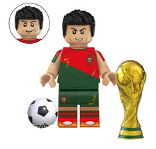 Ktoys Building Cristiano Ronaldo Soccer player World Cup Minifigure US Toys - $7.78