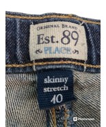 Est. 89 Place Size 10 Girl&#39;s  Navy Blue Skinny Stretch Jeans - $7.91