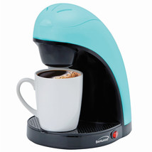 Brentwood Single Serve Coffee Maker with Porcelain Mug in Blue - $966.27 MXN