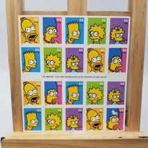 The Simpsons 5 Designs USPS Sheet of 20 Stamps 2009 44 Cent Great Condition - £17.77 GBP