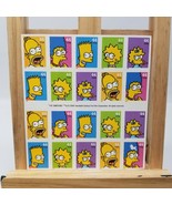 The Simpsons 5 Designs USPS Sheet of 20 Stamps 2009 44 Cent Great Condition - £18.10 GBP