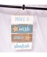 Make a Wish Upon a Starfish Wall Hang Beach House - £13.41 GBP