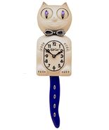White/Purple Kit-Cat Klock Swarovski Authorized Custom Edition Jeweled Clock - $159.95
