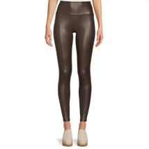 Time and Tru Women&#39;s Faux Leather Leggings Brown - Size Large (12-14) - £11.74 GBP