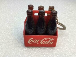 Vintage Coca Cola Promo Keyring Coke Bottles Keychain 6 Pack Ancien Porte-Clés - £12.29 GBP