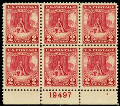 645, Mint NH 2¢ Plate Block of Six Stamps * Stuart Katz - $29.95