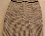 Calvin Klein Black &amp; White Patterned Knee Length Skirt Size 2P - $19.79