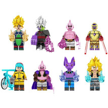 8Pcs Dragon Ball Minifigures Gotenks Frieza Burdock Zamasu Mini Figure B... - £16.76 GBP