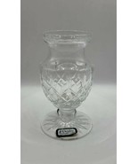 Vtg Denby 24% Fine Hand Cut Lead Crystal Pedestal Bud Vase Star Base Pat... - $24.95