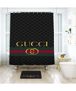 Gucci 017 Shower Curtain Bath Mat Bathroom Waterproof Decorative Bathtub - £18.07 GBP+