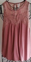 Xhilaration ~ Women&#39;s Size Large ~ Mauve Colored ~ Rayon Sleeveless Top - £17.93 GBP