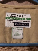 ExOfficio Fishing Vest Mens Small Beige Buzz Off Insect Repellent Nylon ... - $27.95