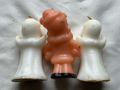 Vintage Lot Of 3 Gurley Christmas Candles Angels And Santa Item image 6