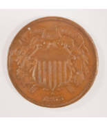 1865 Deux Cents Pièce En XF+ État, Tout Marron Couleur, Fort XF - €71,23 EUR
