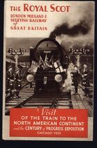 1933 CHICAGO CENTURY of PROGRESS EXPOSITION - the ROYAL SCOT fold out br... - $12.82